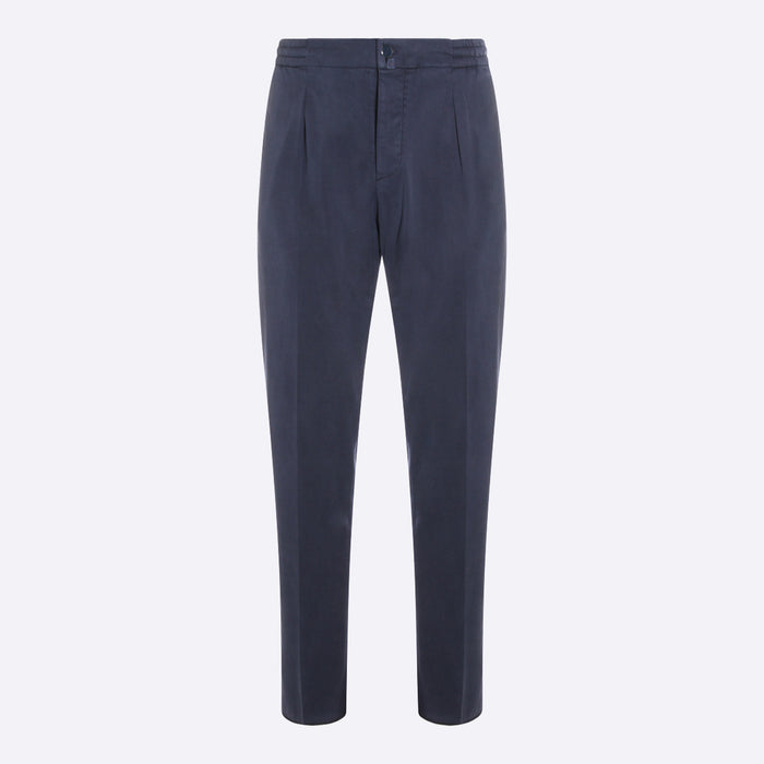 Kiton Trousers Blue Ly Ea