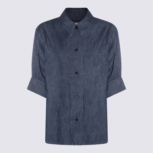 Jil Sander 100% cotton shirt in indigo