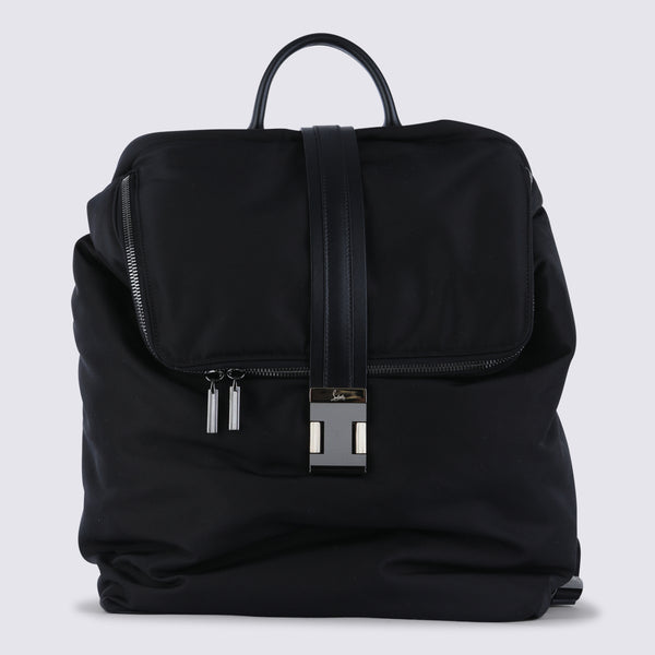 Christian Louboutin 68% nylon backpack in black