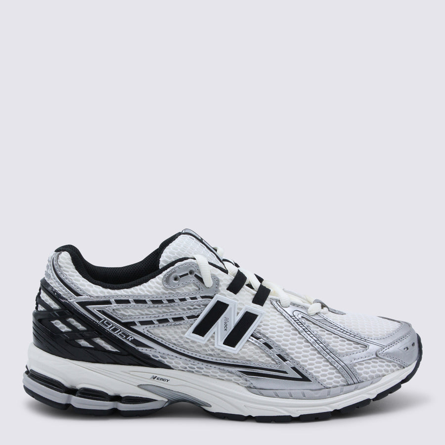 New Balance Mesh and synthetic upper; EVA/rubber sole sneaker in silver