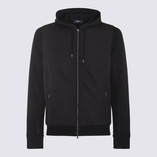 Herno 100% cotton jacket in black