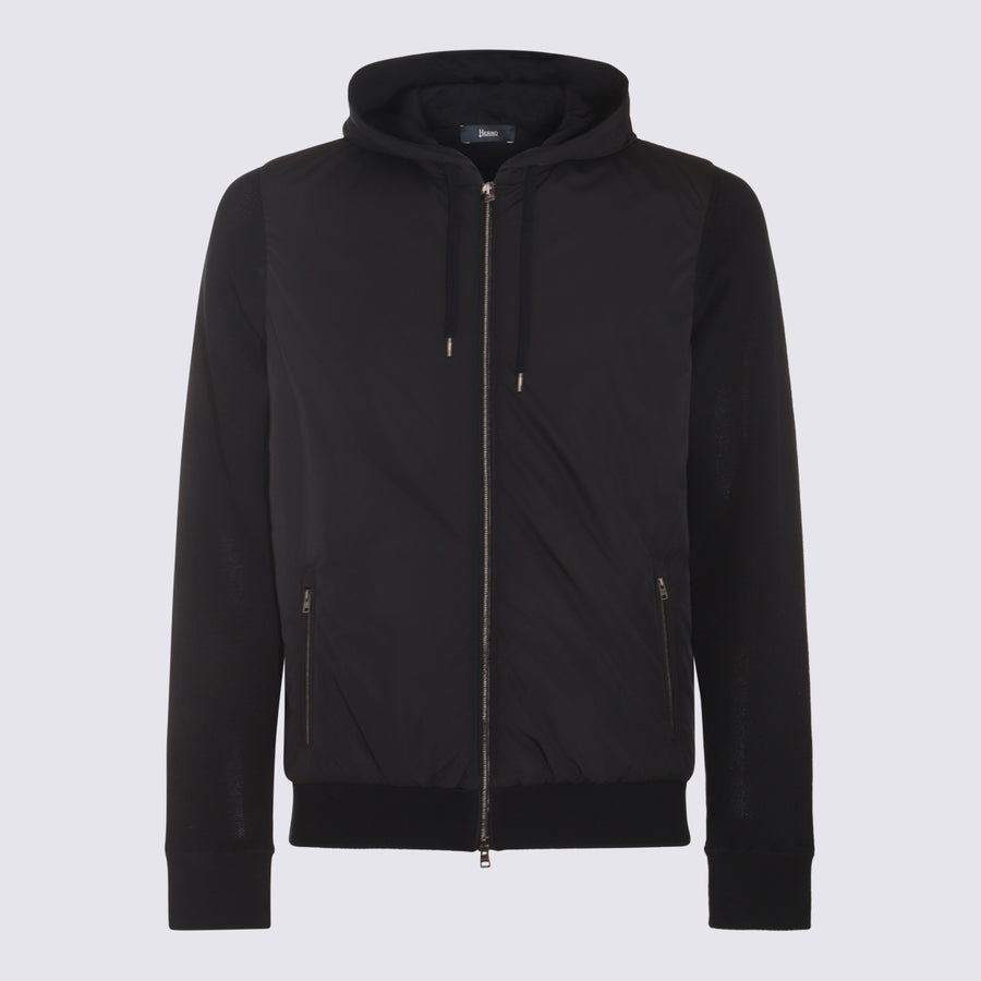 Herno 100% cotton jacket in black