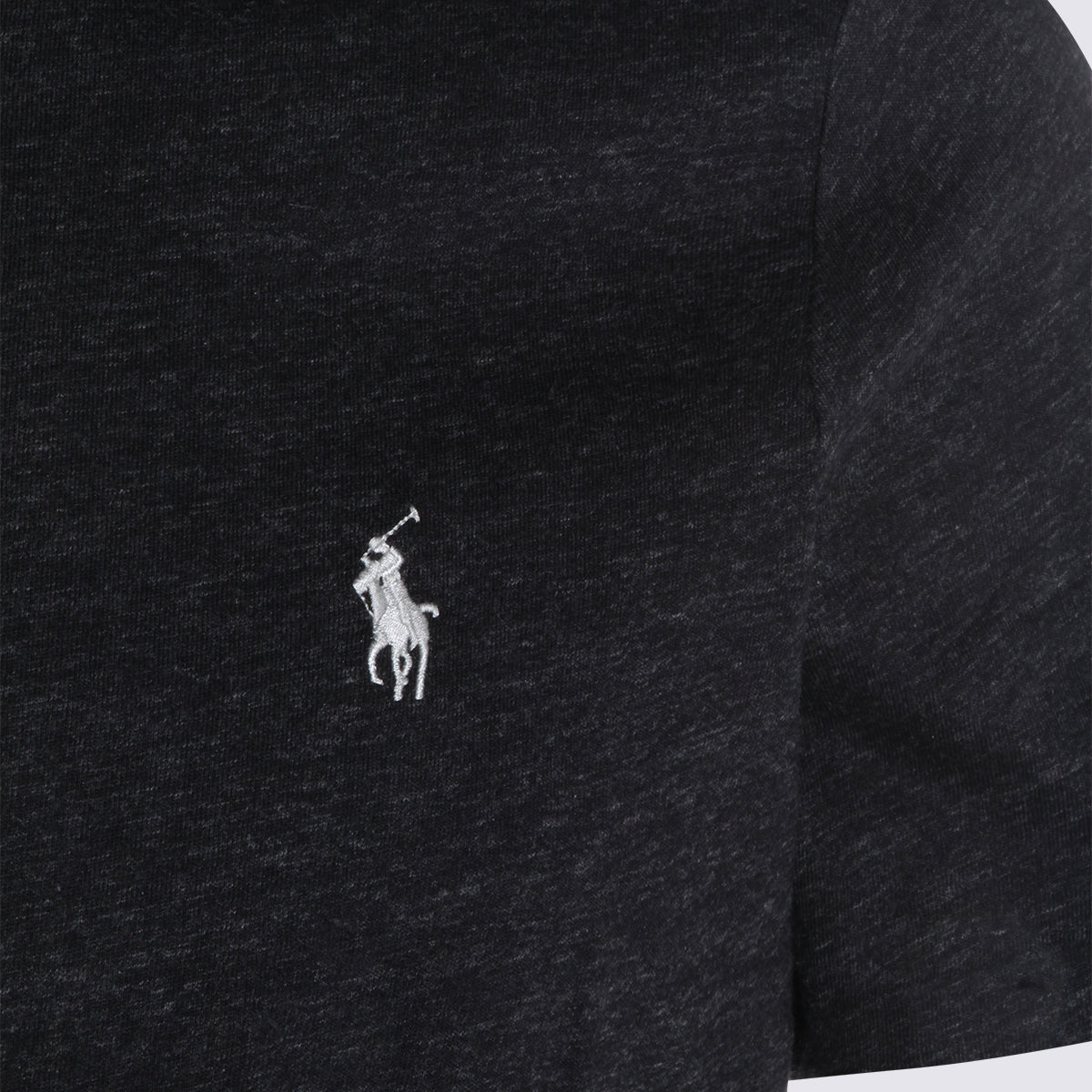 Polo Ralph Lauren T-shirts and Polos Black Marl Heather/c9590 _100 % Co