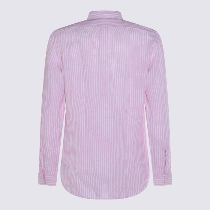 Polo Ralph Lauren Shirts 5137b Pink White _li
