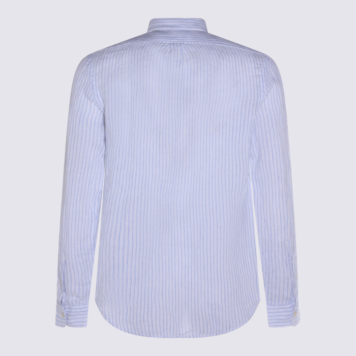 Polo Ralph Lauren Shirts 7188a White Blue _li