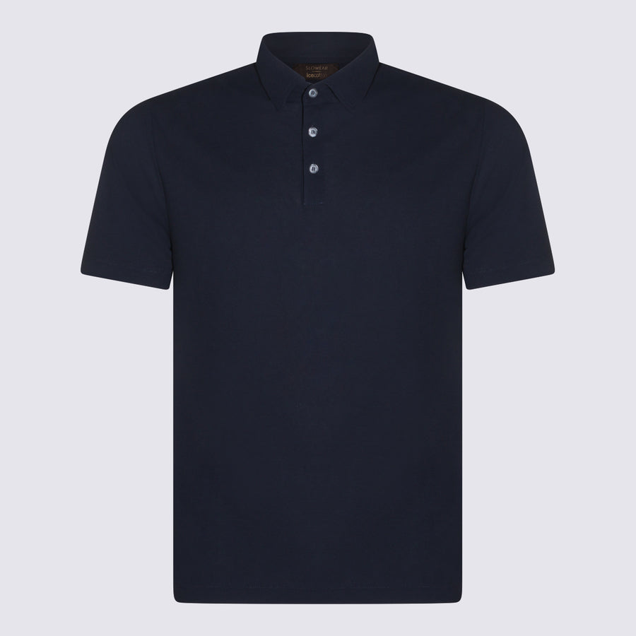 Zanone 100% Cotton polo in navy