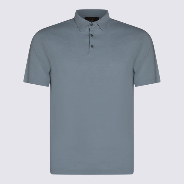 Zanone 100% Cotton polo in blue