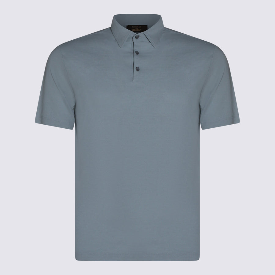 Zanone 100% Cotton polo in blue