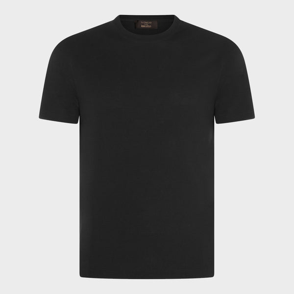 Zanone 100% Cotton t-shirt in black