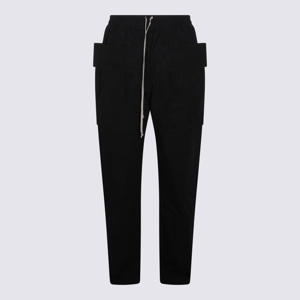Rick Owens Drkshdw 100% Cotton cargo pants in black