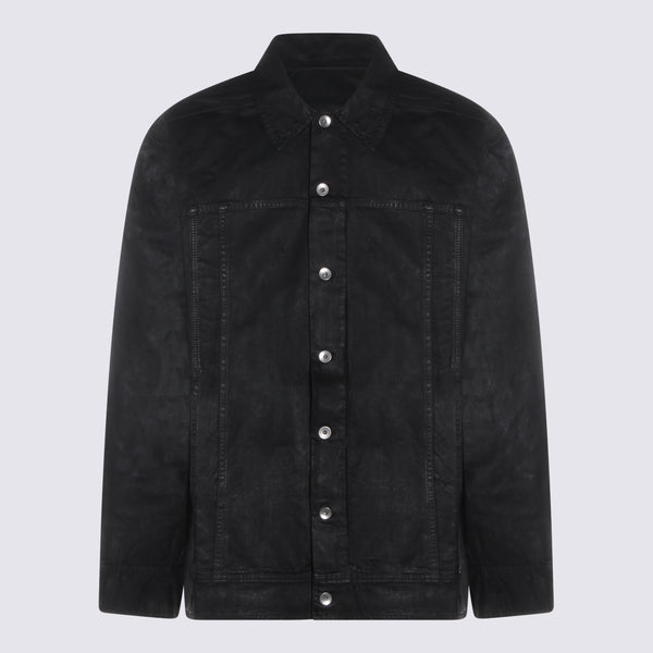 Rick Owens Drkshdw 100% Cotton jacket in black