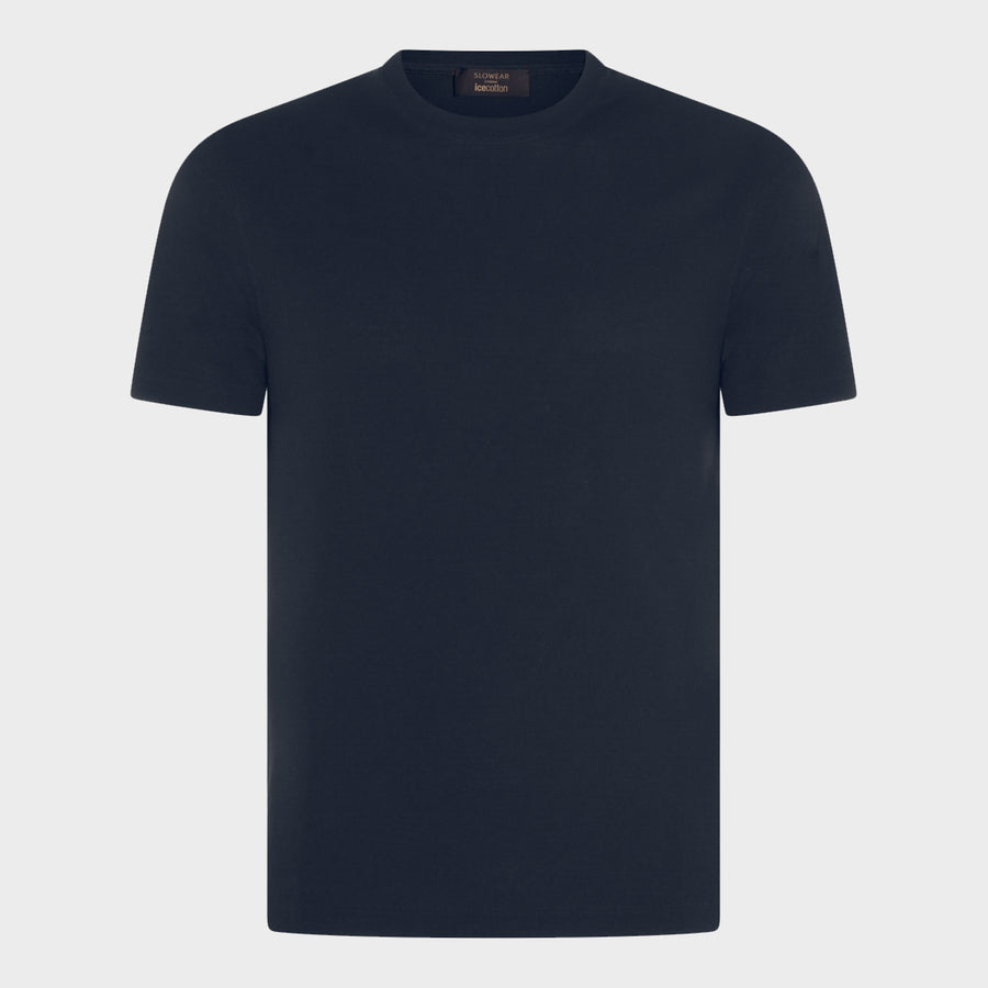 Zanone 100% Cotton t-shirt in navy