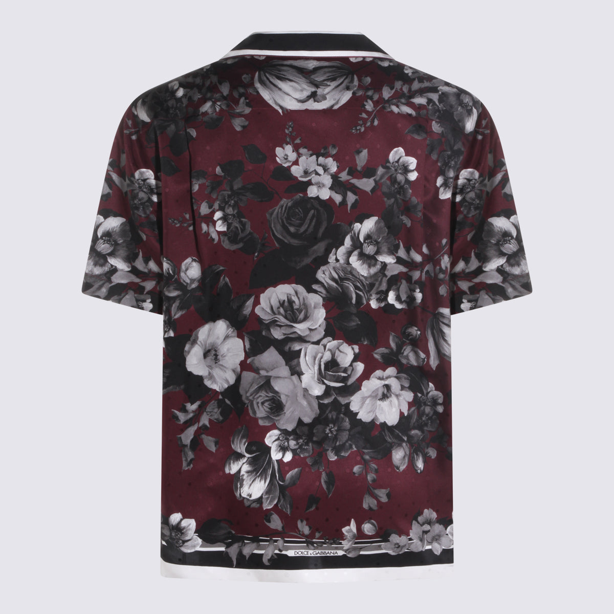 Dolce & Gabbana Shirts Bordeauxblack Seta