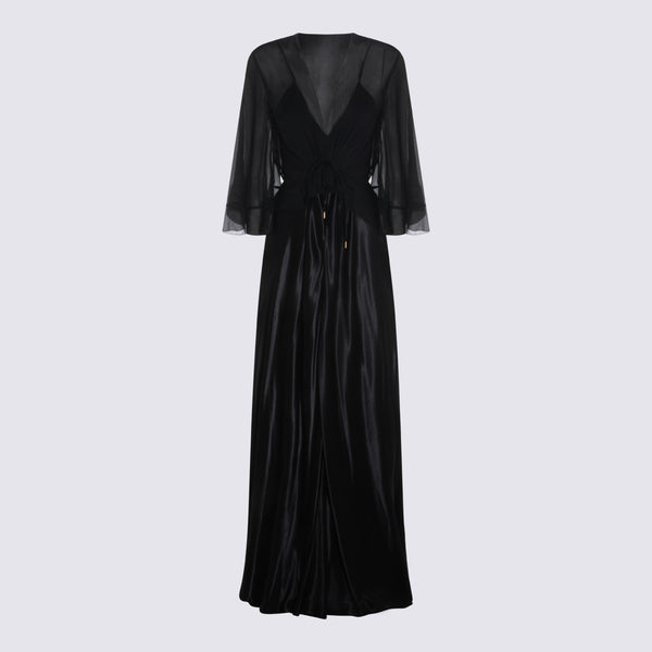 Alberta Ferretti 100% Viscose dress in black