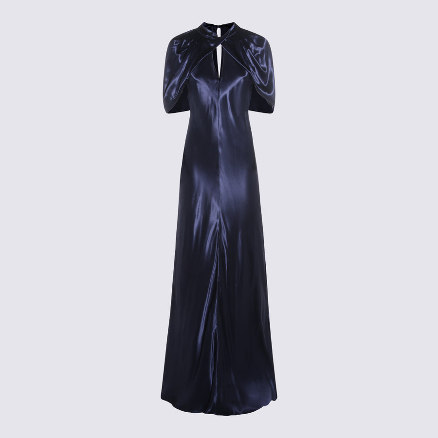 Alberta Ferretti 100% Viscose dress in navy