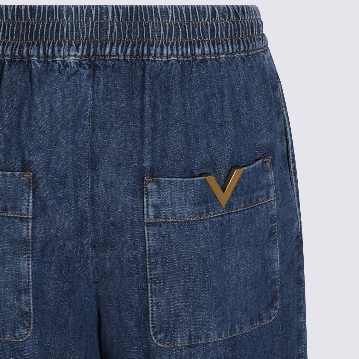 Valentino Trousers Medium Blue _100 % Co