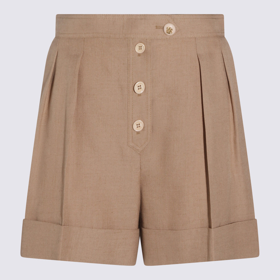 Valentino 100% Cotton bermuda shorts in beige