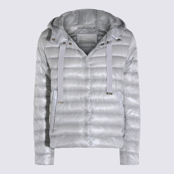 Herno 100% Nylon down jacket in white
