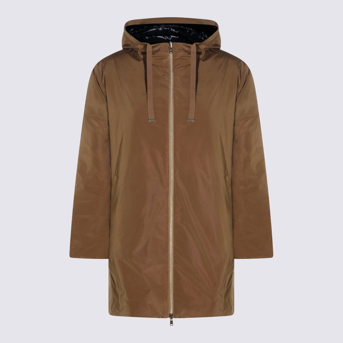 Herno Coats Camel/navy _pl