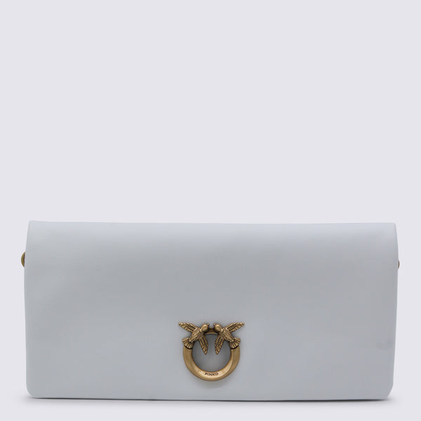 Pinko Leather clutch in white