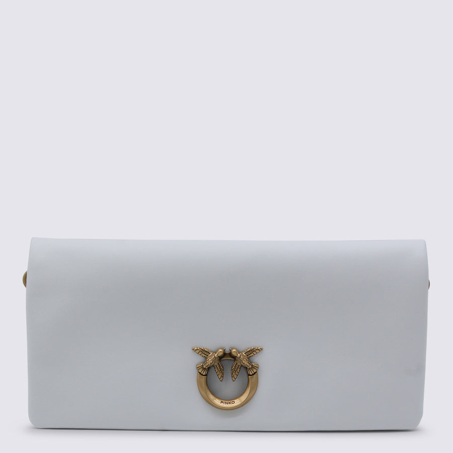 Pinko Leather clutch in white