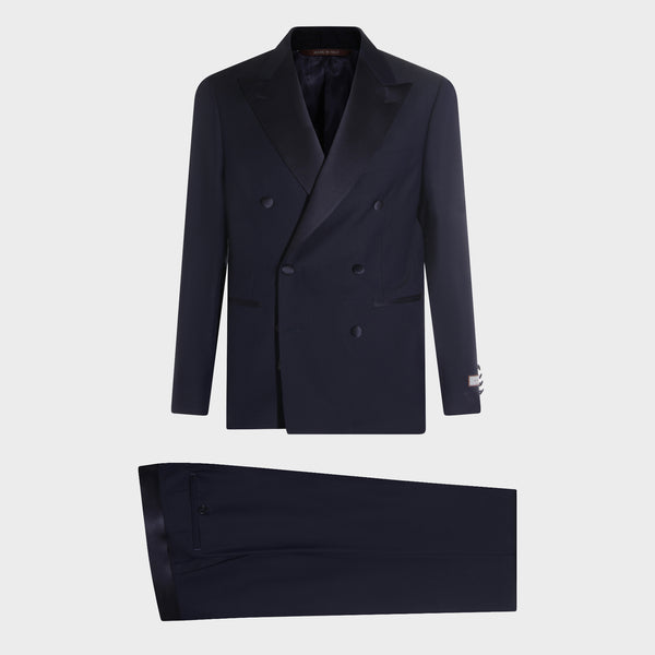 Canali 100% Wool pant suit in navy