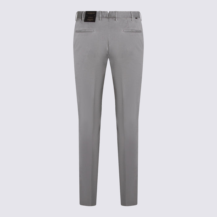 Incotex Trousers Grey _100 % Co