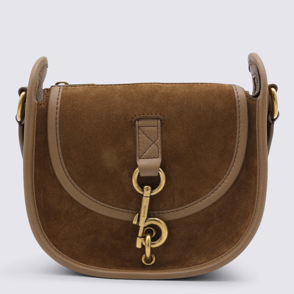 Burberry Suede shoulder bag in brown