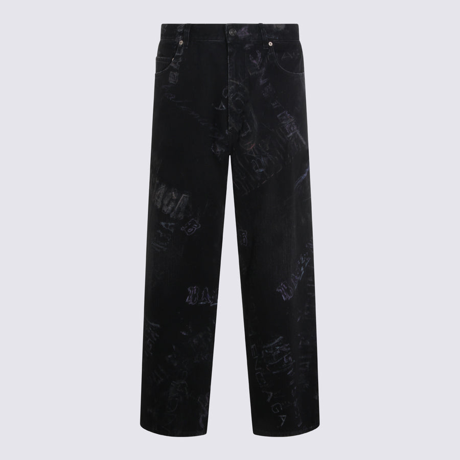 Balenciaga 100% Cotton jeans in black