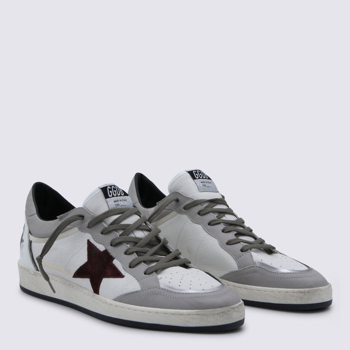 Golden Goose Sneakers White/dove/bordeaux _cover Tex/le - Sole El