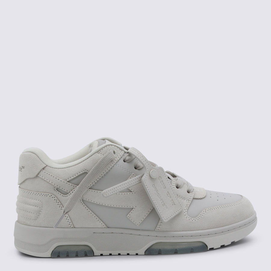 Off-White Suede and leather upper sneaker in beige