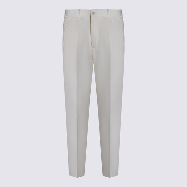 Incotex 100% Cotton trousers in white