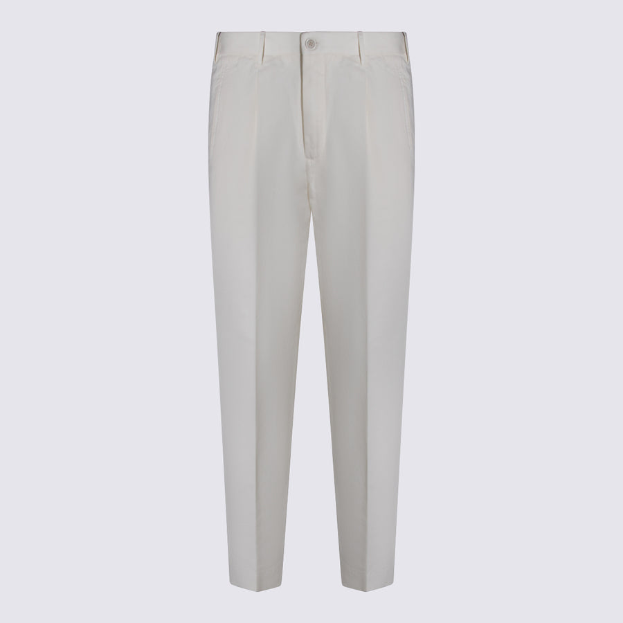 Incotex 100% Cotton trousers in white