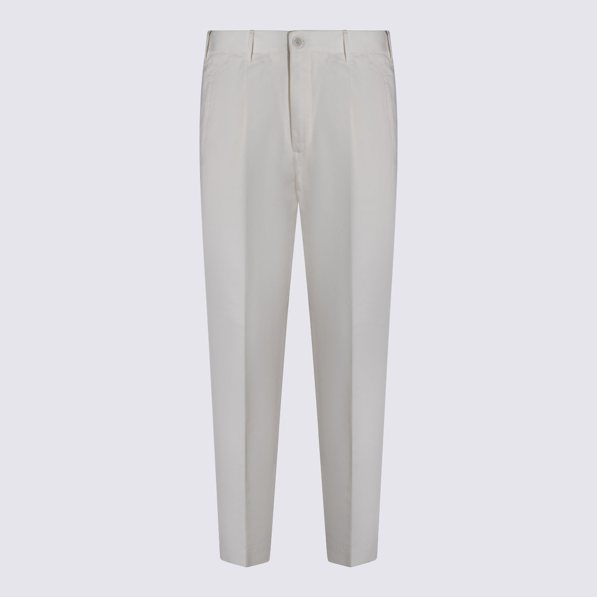 Incotex Trousers White _100 % Co