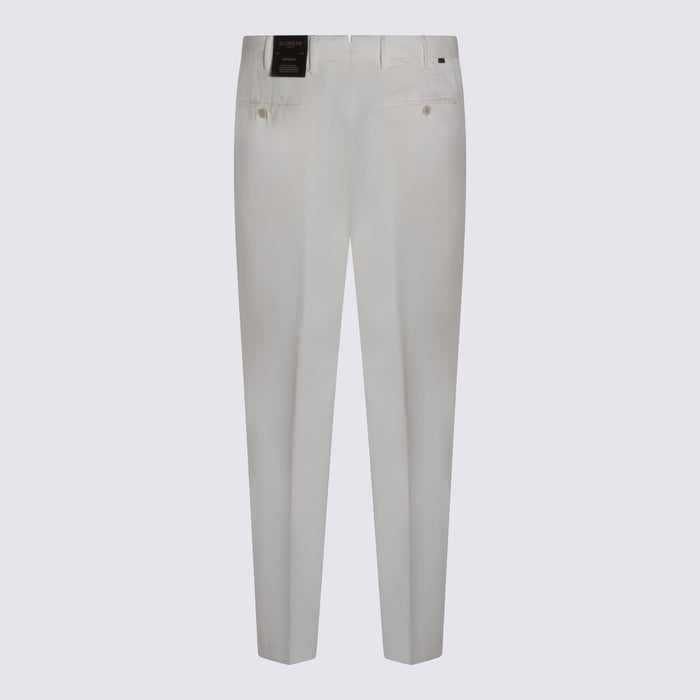 Incotex Trousers White _100 % Co