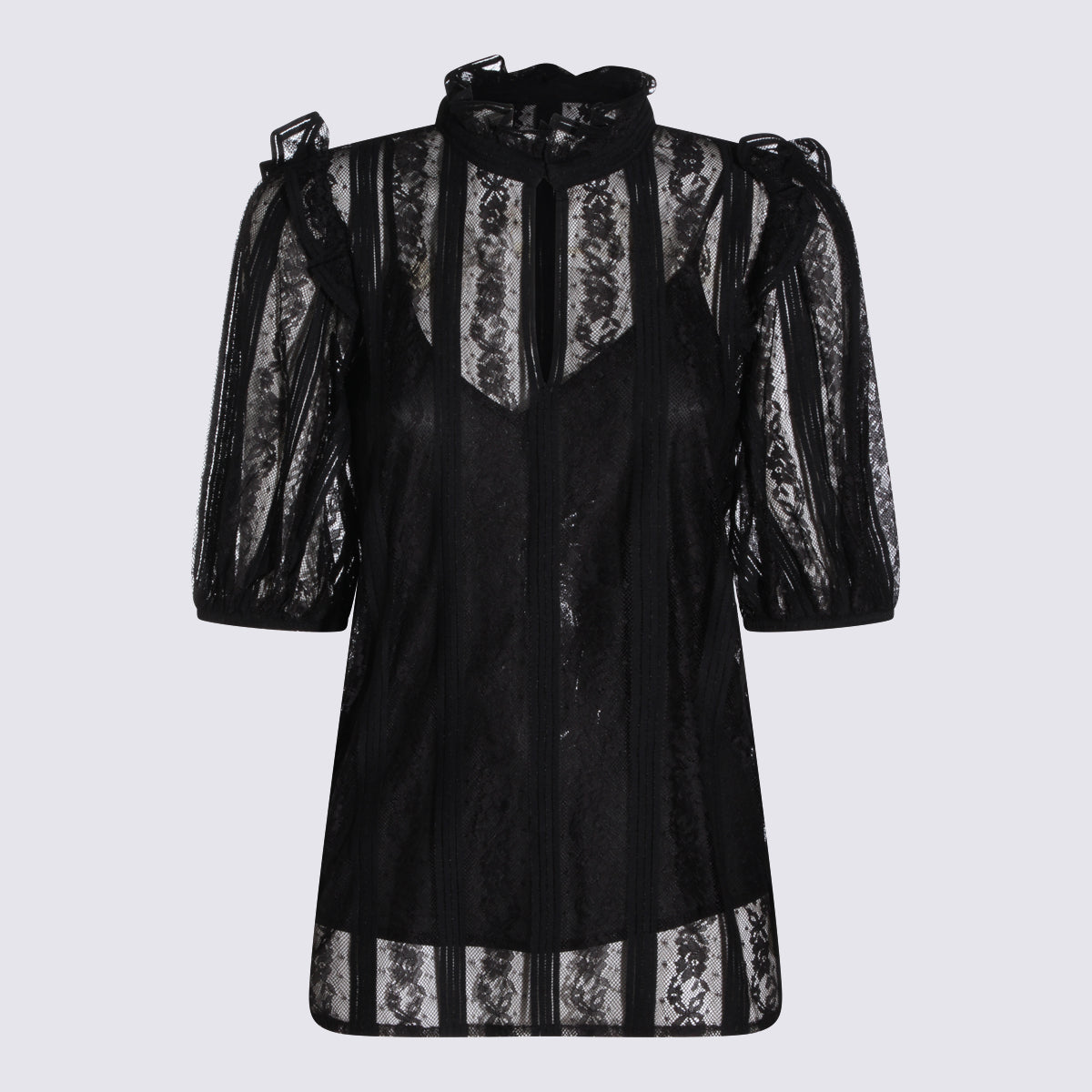 Twin-Set Top Black Pa Co