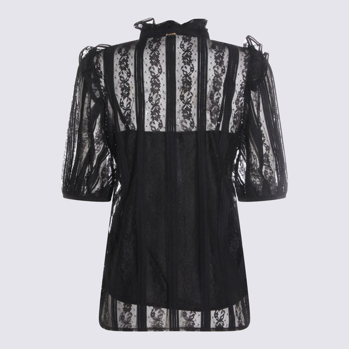 Twin-Set Top Black Pa Co