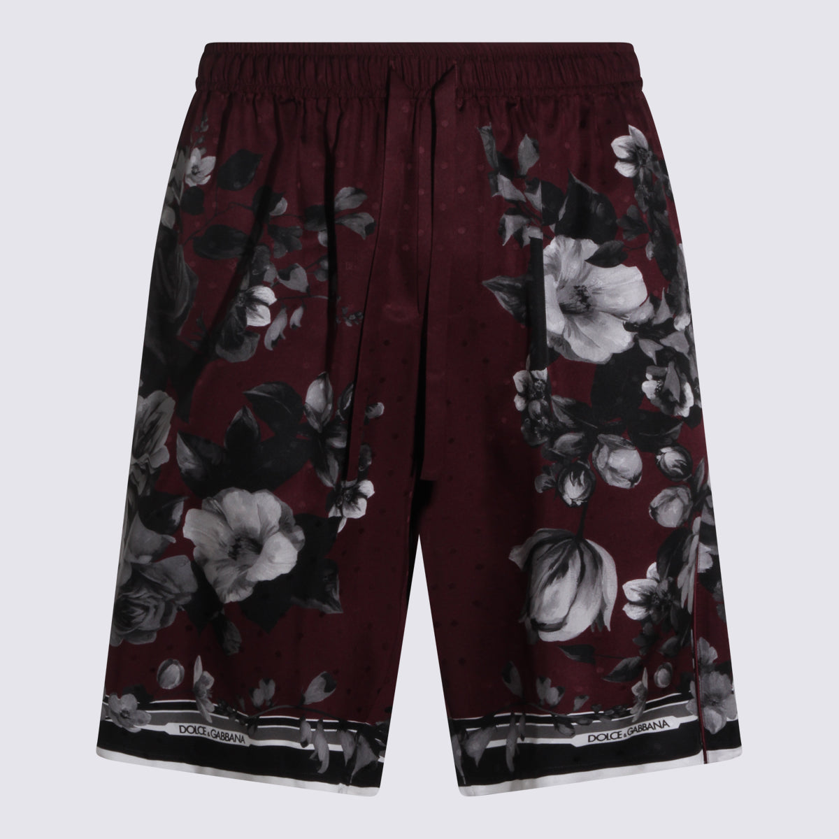 Dolce & Gabbana Shorts Bordeauxblack _co