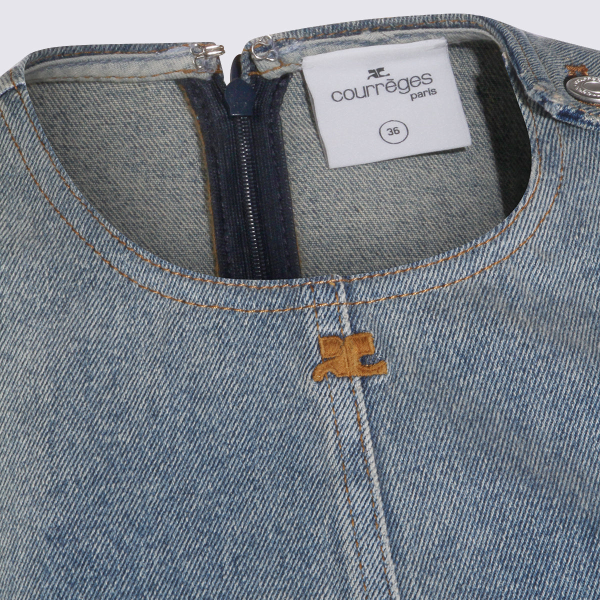 Courreges Dresses Denim Blue _co