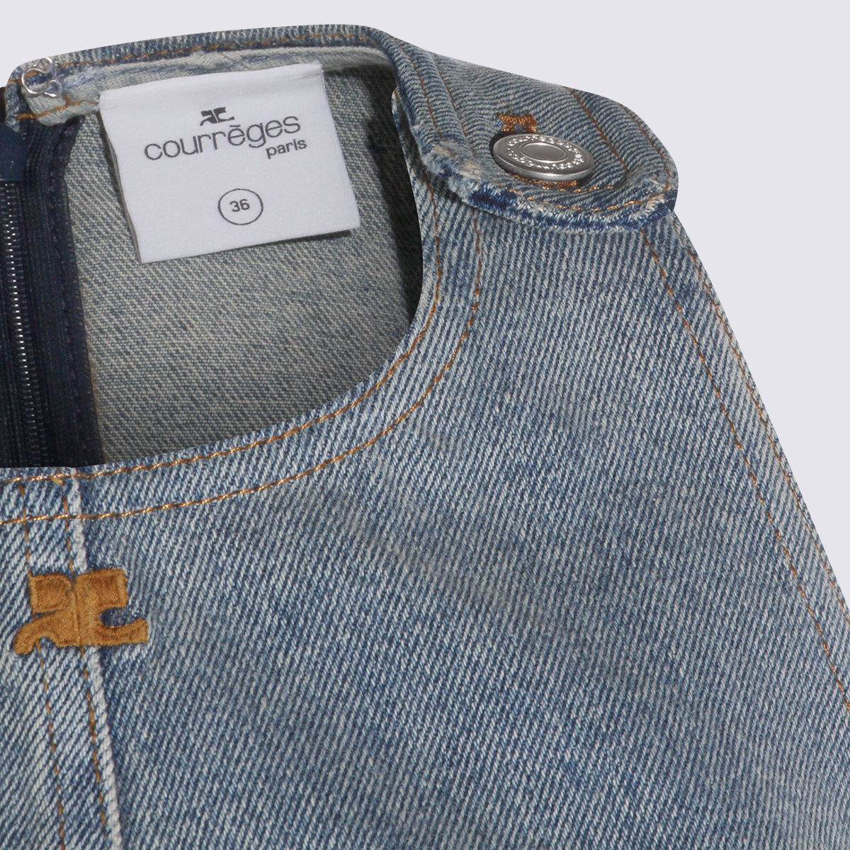 Courreges Dresses Denim Blue _co