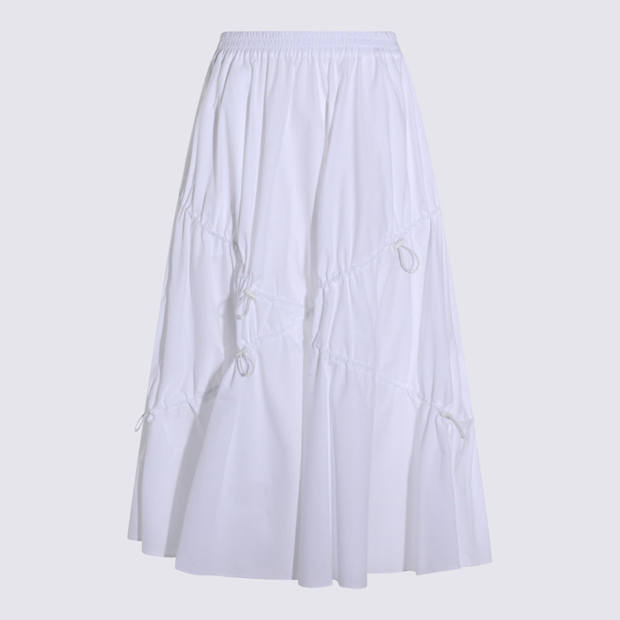 Moschino 94% cotton skirt in white
