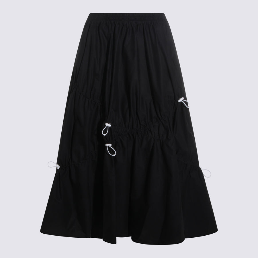 Moschino 94% cotton skirt in black