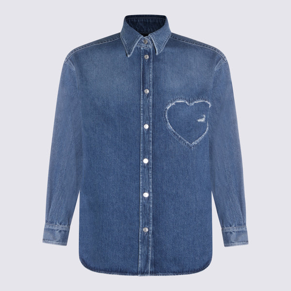 Moschino 100% Cotton shirt in blue