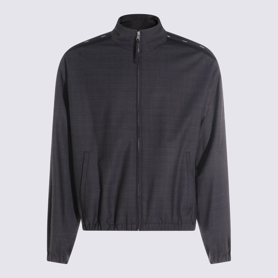 Moschino 53% Polyester jacket in gray