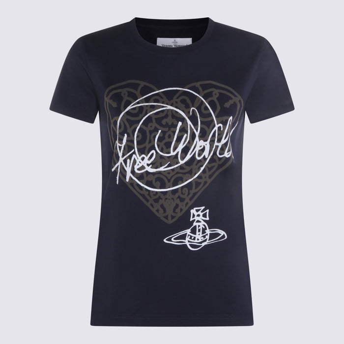 Vivienne Westwood T-shirts and Polos Blue _100 % Co
