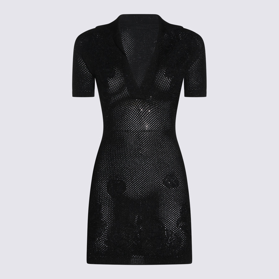 Amiri 78% Viscose dress in black