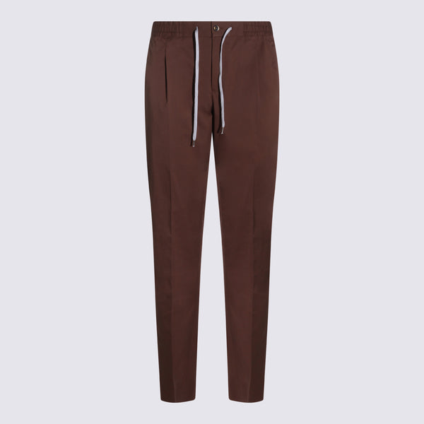 Pt Torino 66% CO 31% PA 3% EA trousers in brown