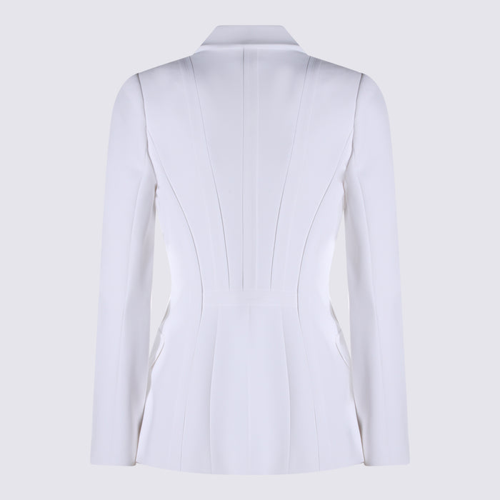 Elisabetta Franchi Jackets Ivory Plea