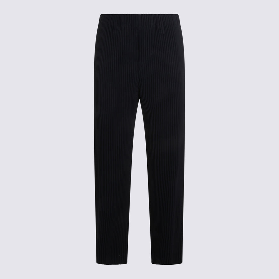 Homme Plisse Issey Miyake 100% Polyester trousers in navy