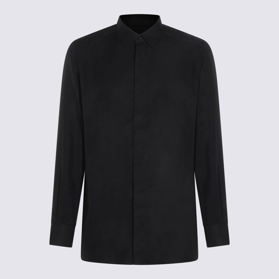 Tom Ford 55% Cupro 45% Silk shirt in black